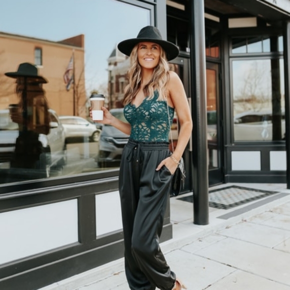 Free People Bedroom Date Bodysuit in Green - Picture 12 of 16